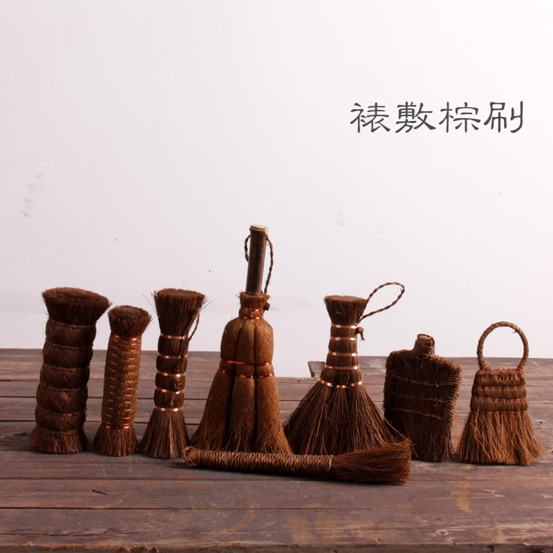 Encrypted brown brush bristle brush mounting picture tiger soft hairbrush brown hair brush tea track Tulip tea tray sweater tea set mane brush