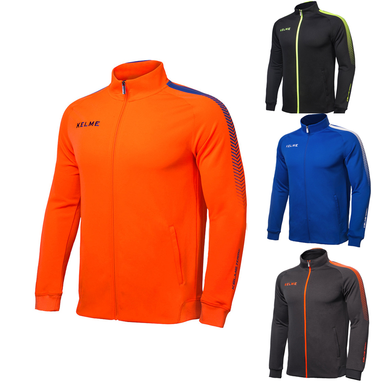 KELME Karmei Autumn Winter Children Long Sleeve Football Suit Sportswear Sportswear Training Casual Knit Jacket