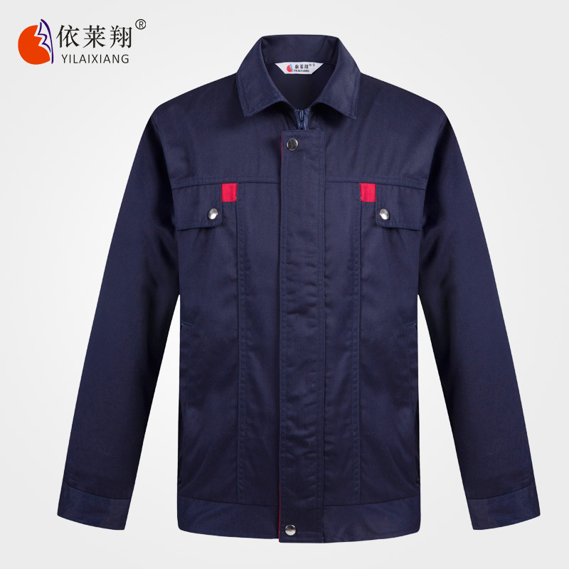 Yilaixiang overalls autumn and winter wear long-sleeved zipper jacket workshop labor insurance tooling uniform overalls 103 tops