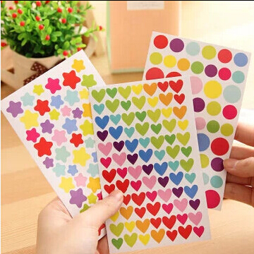 Diy small love sticker star map dot sticker paper decoration sticker diary black card photo album sticker