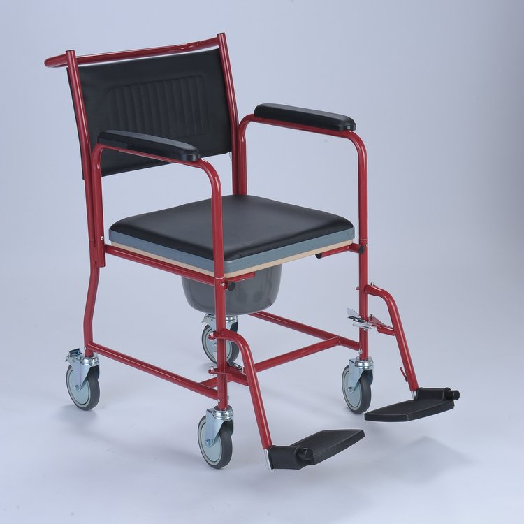 Foshan Oriental FS693 portable wheelchair folding toilet stool toilet chair toilet chair bath chair