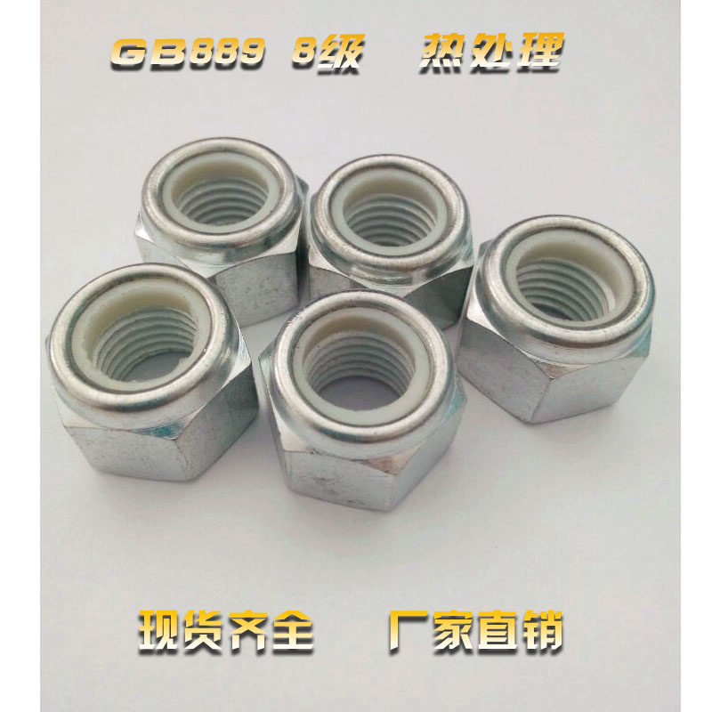 GB889 Class 8 Class 10 Nylon lock nut anti-loosening M8 10 12 14 16 18 20 2224-M48