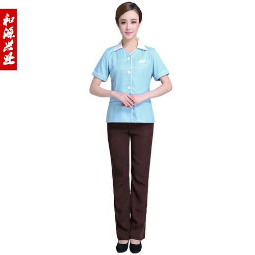 Комнатная летняя одежда для работы, униформа, короткий рукав