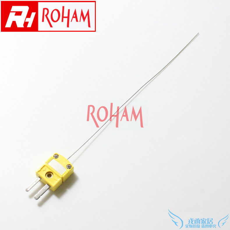Thin armored thermocouple plug-type temperature sensor monitor probe thermocouple φ0 5*150mm
