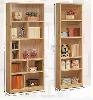 Special promotion solid wood bookcase pine bookshelf bookcase locker small cabinet free combination cabinet