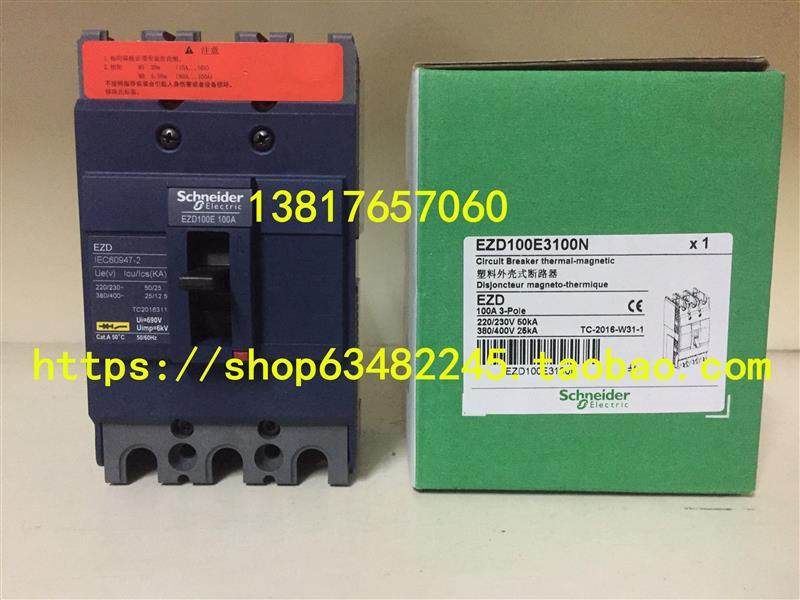 New original EZD400M3400K Schneider circuit breaker EZD plastic shell circuit breaker 3P 400A