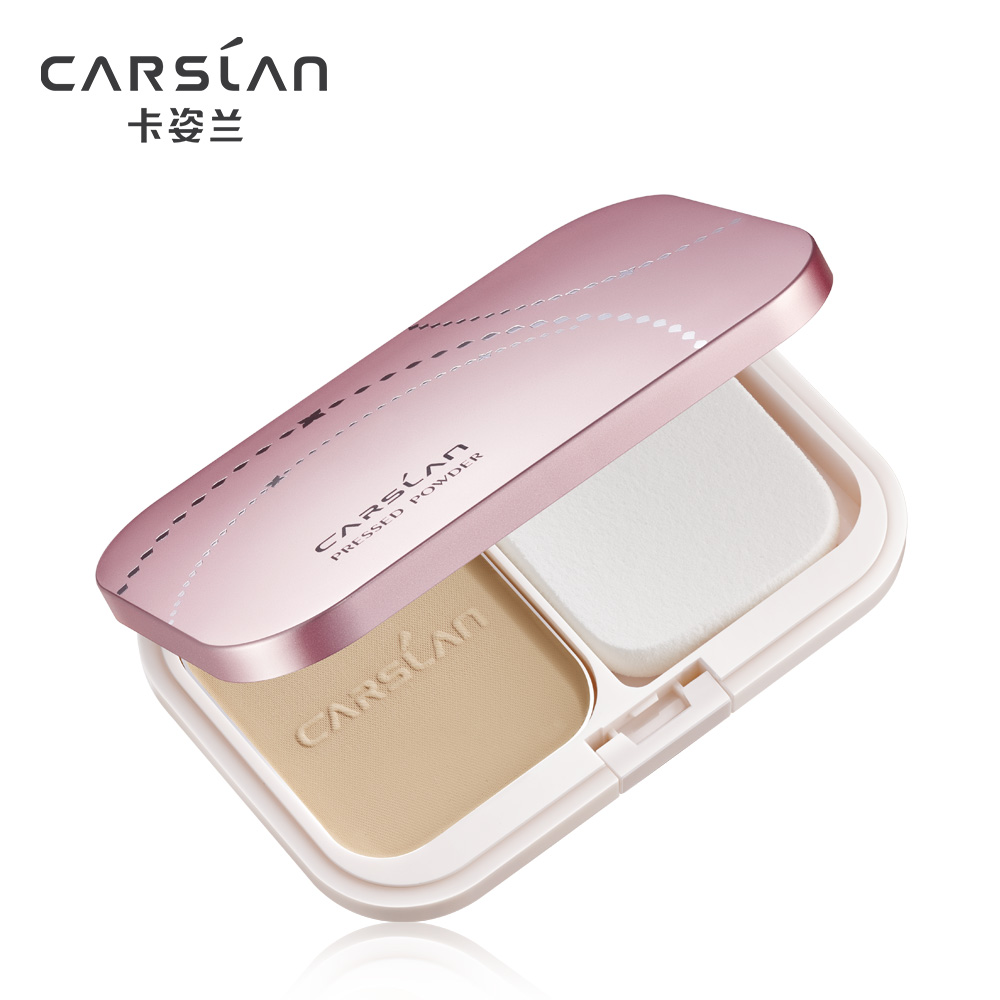 【苏宁易购超市】CARSLAN/卡姿兰 恒丽透明粉饼02浅肤色9g 升级版