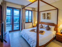 Sanya Yalong Bay Aegean Suite Resort Two-bedroom one-hall Sea View Suite with simple kitchen