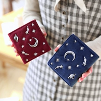 Nicole Bonnie Star Lady Ví nhỏ Nữ ngắn Phiên bản tiếng Nhật và Hàn Quốc Sinh viên hai lần Ví nhỏ đổi tiền tươi ví da nam hàng hiệu