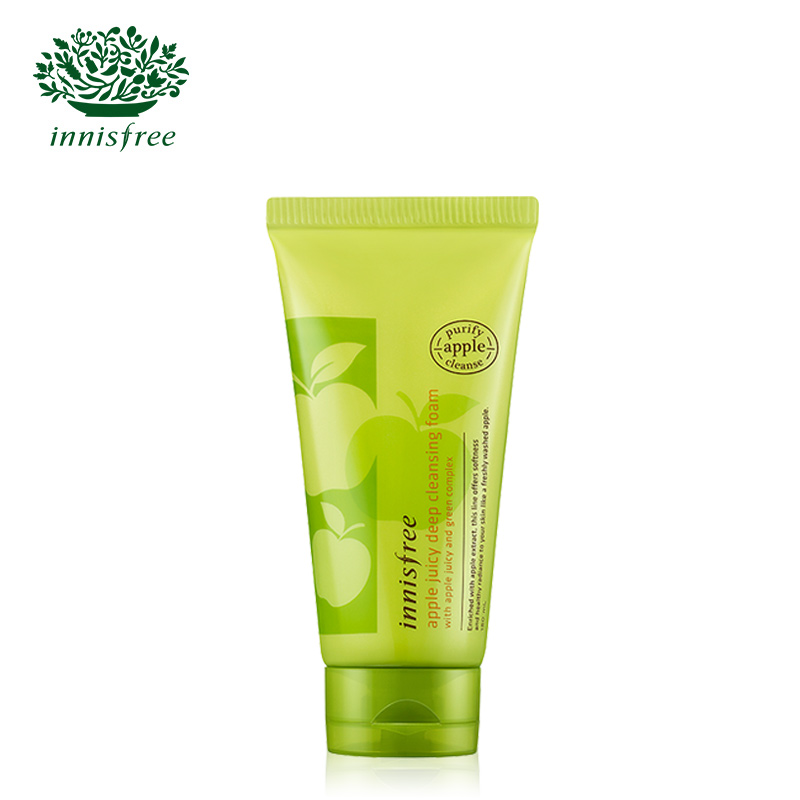 innisfree/悦诗风吟青苹果透彻泡沫洁面膏 可卸妆 清洁保湿不紧绷