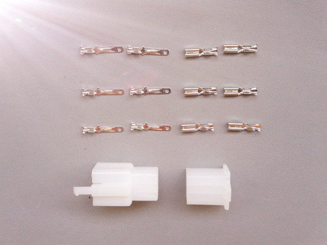 Electric vehicle locomotive car wiring terminal 2 8 insert spring inserts six-hole plastic male and female set