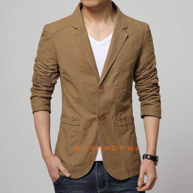 2026 New Korean Style Slim Fit Men's Blazer Spring and Autumn Casual Suit Men's Jacket Youth Casual Single-Breasted Trendy
