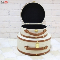 Yagi White semicircular portable storage box model room cloakroom storage box display table suitcase cosmetic bag