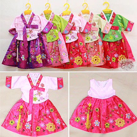 Spring and summer children's costumes Hanbok Dachangjin performance skirt small, medium and large virgin baby birthday dress skirt two-piece set