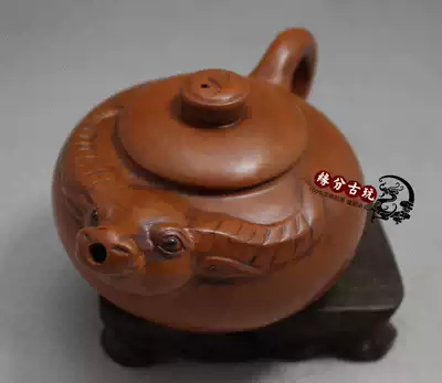 Yixing red mud antique teapot high-grade pure handmade twelve Zodiac cattle purple clay pot kung fu tea set Tea