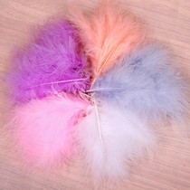 20 Diy Ornament Accessories Feather Multi Fluff Feather Color Craft Decoration Feather Flower Shop Decorative material
