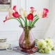 PU mini tay calla lily hoa nụ hoa giả hoa trang trí hoa giả trang trí nhà hoa bình hoa trang trí - Trang trí nội thất