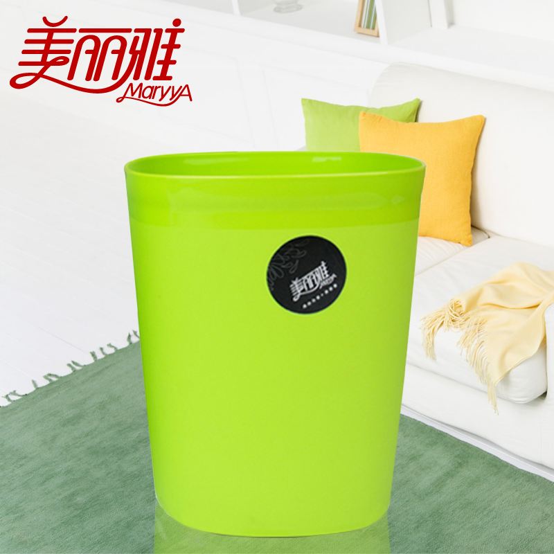 美丽雅创意时尚垃圾桶 可爱个性无盖桌面微型收纳桶 4色随机发货
