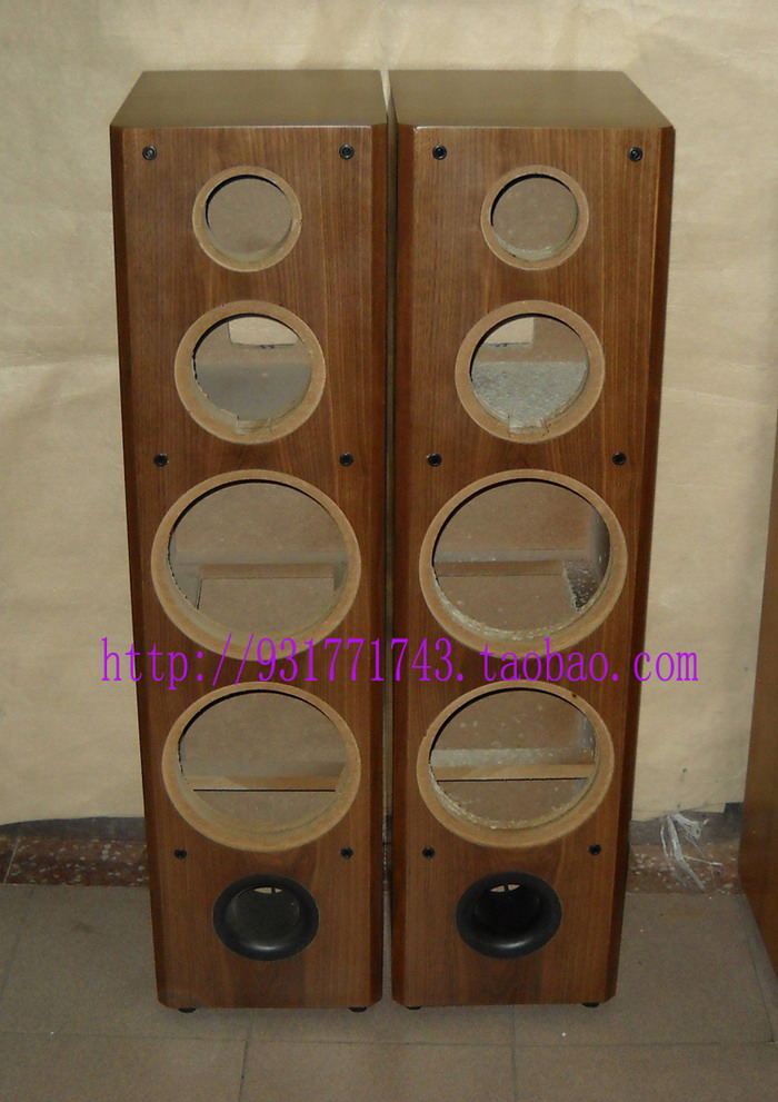 Whiwei K8 SS8IIR * 2 DMB-A SS1II X1III four-way DIY black walnut wood skin speaker empty box