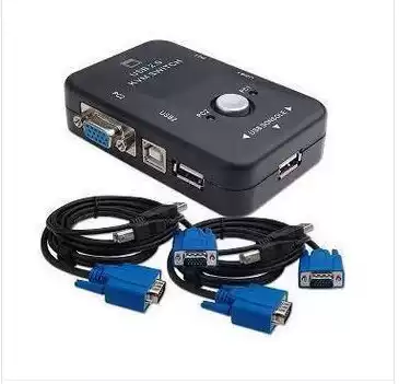 USB keyboard and mouse switcher 1-2 manual UKVM switcher with 2 lines