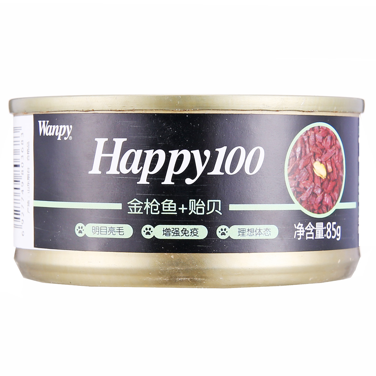 波奇网 顽皮HAP金枪鱼+贻贝猫罐85g吞拿鱼味猫罐头猫湿粮猫零食
