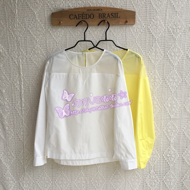 Special~~MB perspective shoulder stitching comfortable texture cotton long-sleeved shirt MQBL326C