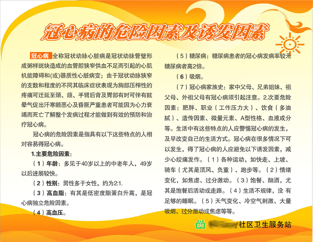 588办公装饰海报展板素材616冠心病的危险因素及诱发因素
