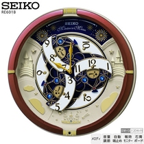 Japan tax SEIKO SEIKO SEIKO music timekeeping performance Brown living room wall clock RE601B