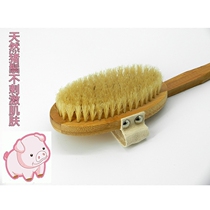 Natural super soft hair long handle bath brush massage brush to remove dead skin wash bath brush back bath artifact