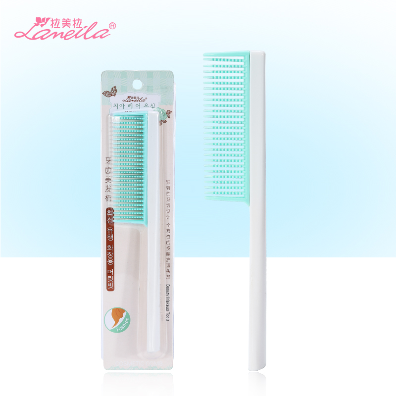 拉美拉大齿梳宽齿梳卷发梳子内扣塑料防静电梨花头卷发美发专用梳