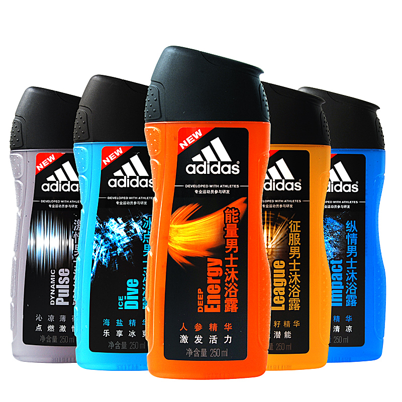 Adidas阿迪达斯男女士沐浴露乳液多款可选正品持久淡香2瓶包邮