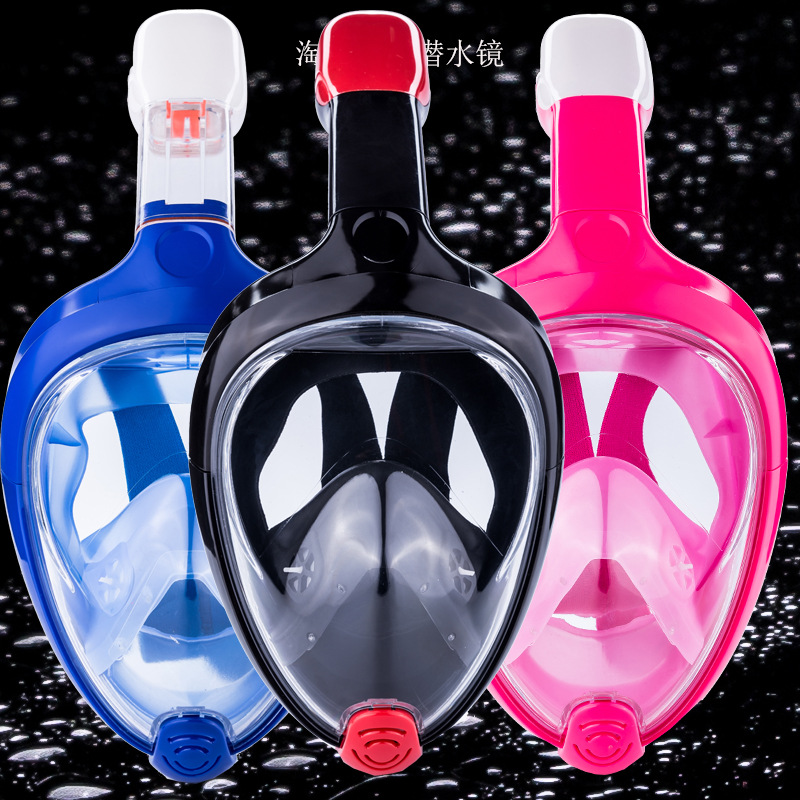 Hot selling full dry silicone diving mask Snorkeling equipment Swimming mask diving mask