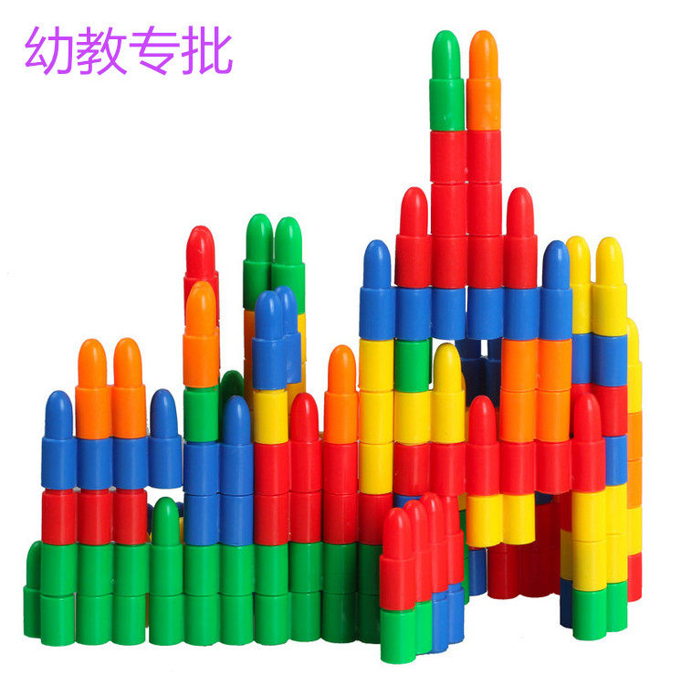 350 gr large number Sub-warhead Warhead Plastic Spell Intubation-style assembled children Puzzle Kindergarten Toy Ground Stall
