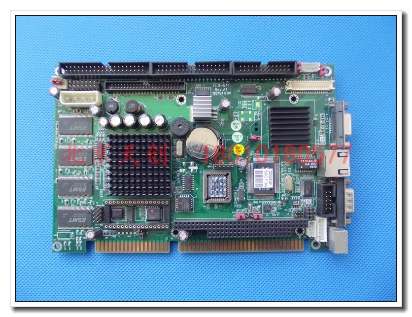 Beijing spot 2 pieces of Anyen industrial motherboard ECB-641 A1 90% new physical shooting test good delivery
