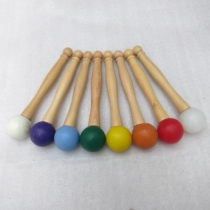 Special rubber rod for crystal bowl Rubber rod percussion hammer Singing bowl rod Knocking rod grinding rod sheepskin rod