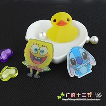 Steiners badge SpongeBob badge yellow duck pin cartoon anime three-dimensional badge badge