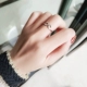 Các cặp vợ chồng trên chiếc nhẫn đến kho báu thần chú chặt chẽ vòng tròn nam nữ Nhật Bản và Hàn Quốc dòng sinh viên cá tính gió lạnh vòng đuôi đỏ nhẫn vàng nam 24k Nhẫn
