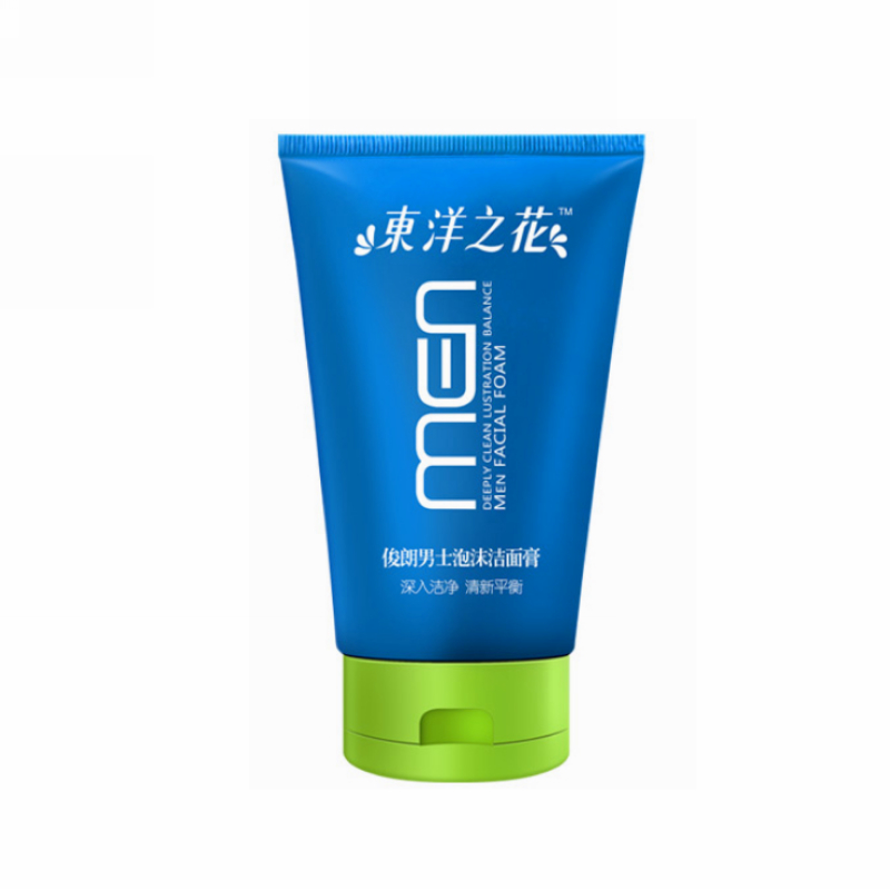 东洋之花 男士泡沫洁面膏100g 深层清洁控油 洗面奶 洁面乳