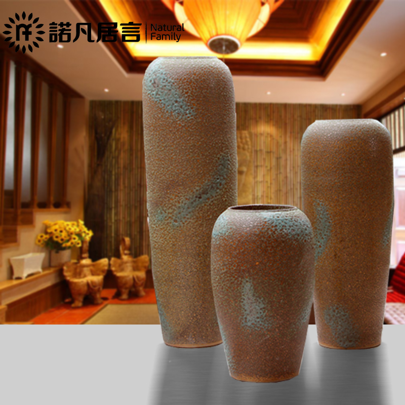 Is suing ceramic clay POTS to the sitting room of large vase household adornment flowers flower implement hotel garden coarse pottery furnishing articles