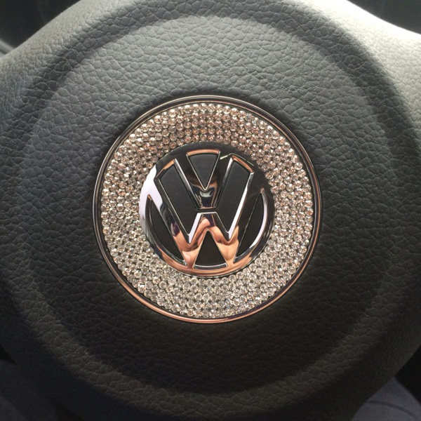 Volkswagen new Santana Longyi Speed Tengbaolai Lingdu exploration Song Tiguan L BMW steering wheel car label decorative ring