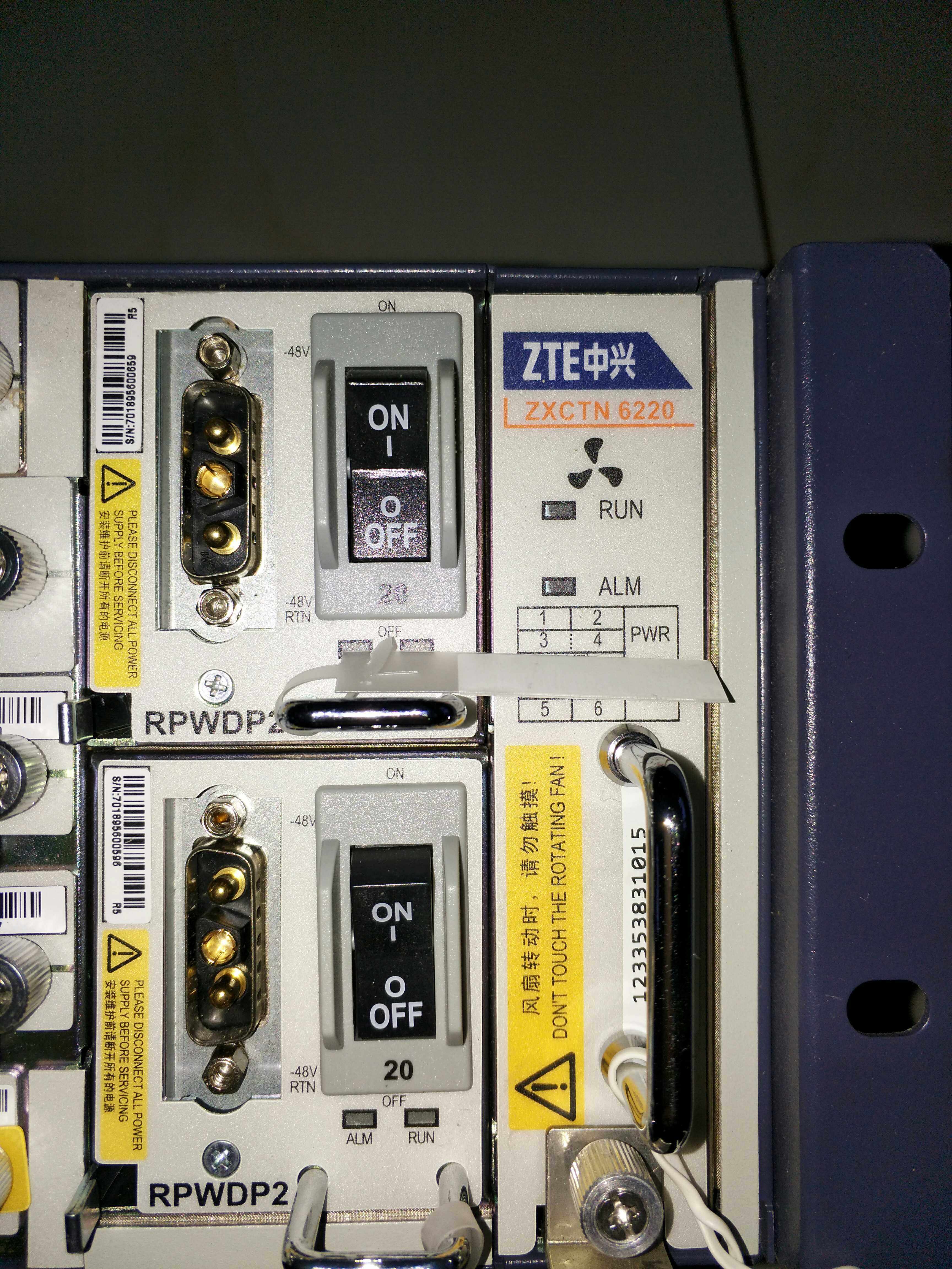 New ZTE packet transmission network equipment ZXCTN6220 RSCCP2 R8HGF RPWDP2 PWR