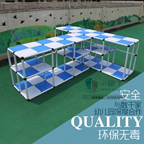 New custom variety of creative outdoor toy storage rack Kindergarten outdoor toy classification cabinet finishing storage cabinet