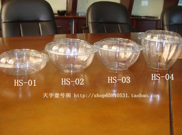 50 transparent lace fruit salad box) fresh fruit cut) sushi sashimi body salad box bowl) fruit box-Taobao
