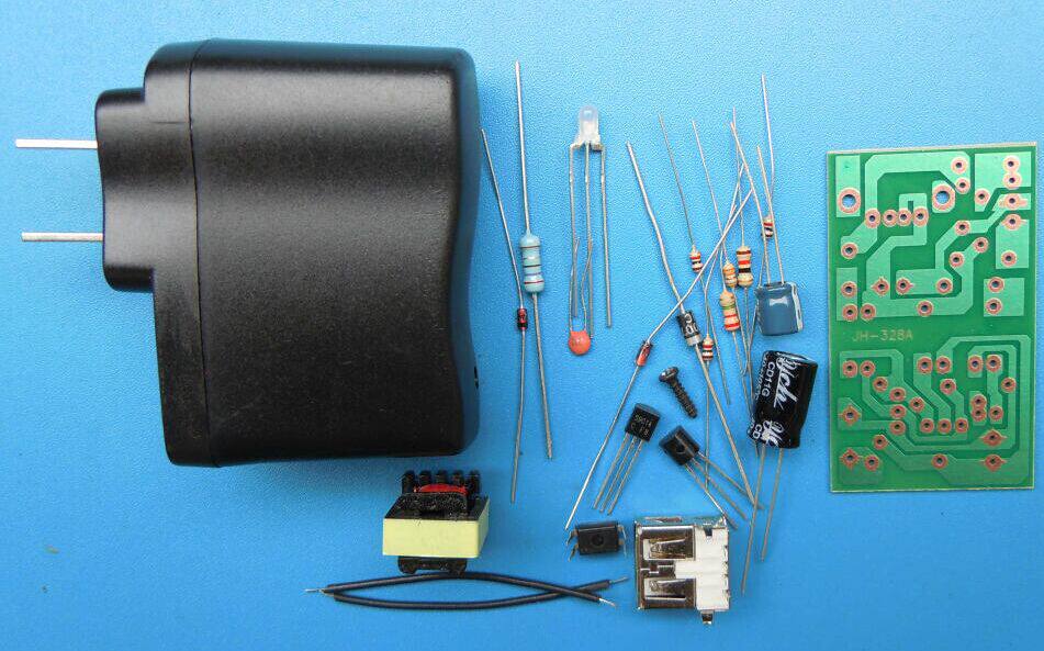 手机 USB 充电器套件,散件 手机直充头散件 5V开关稳压电源适配器