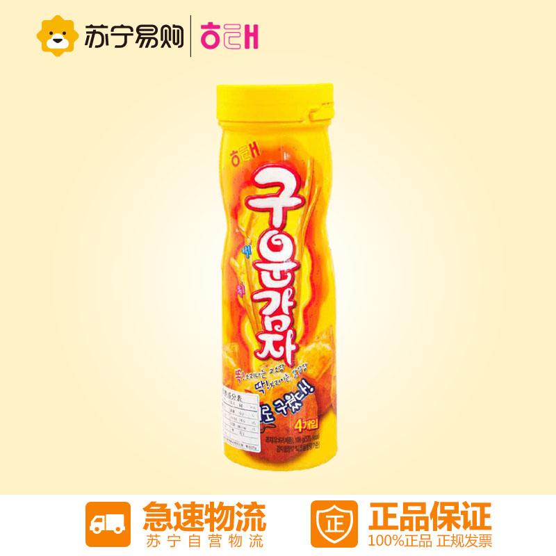 【苏宁易购】韩国进口海太牌烤薯棒108g/罐