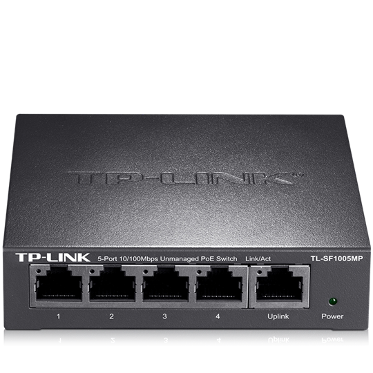 TP-LINK TL-SF1005MP 5-port 100M non-network managed PoE switch power 21W