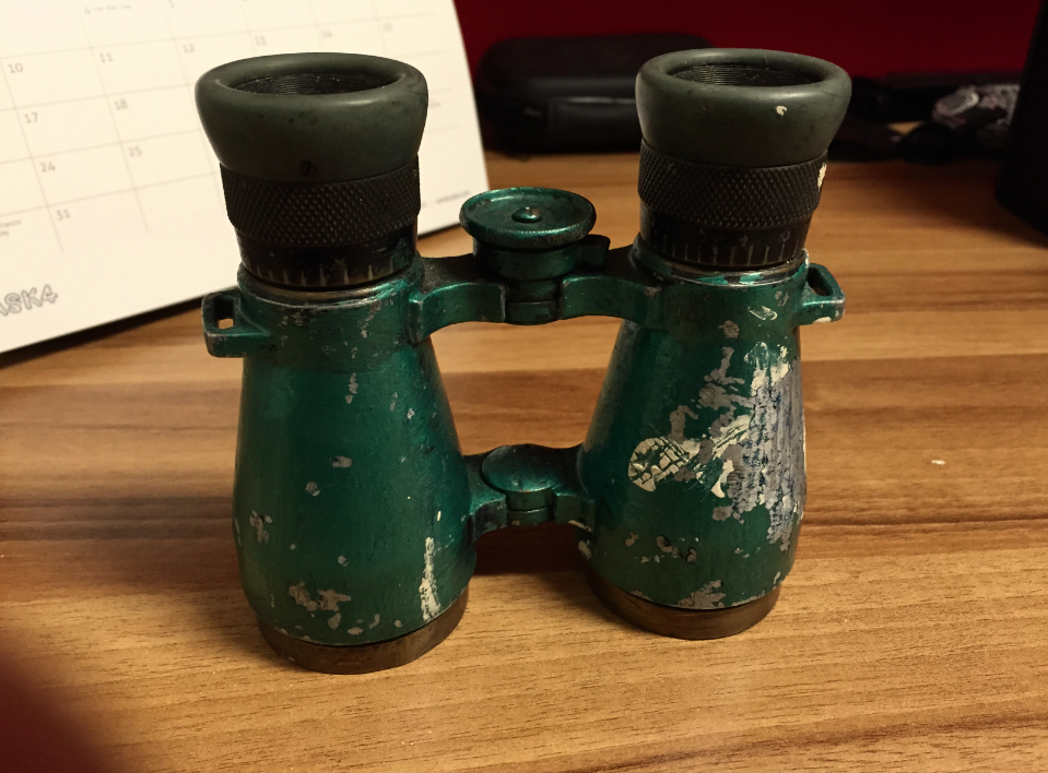 Original German World War I Antique Binoculars