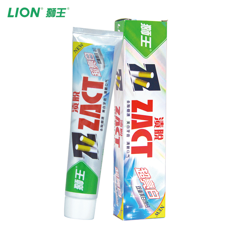 LION 狮王 ZACT渍脱超亮白牙膏－美白，去烟渍牙渍