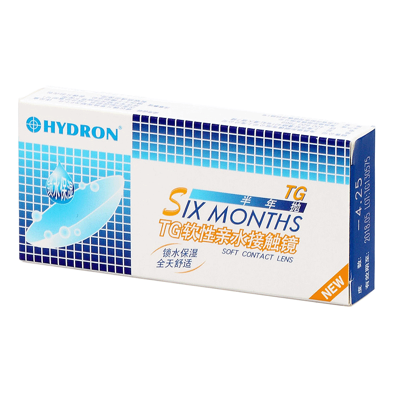 海昌TG近视隐形眼镜半年抛2片装YN