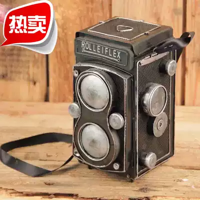 Vintage vintage tin camera model ornaments photography display props nostalgic home decoration gifts
